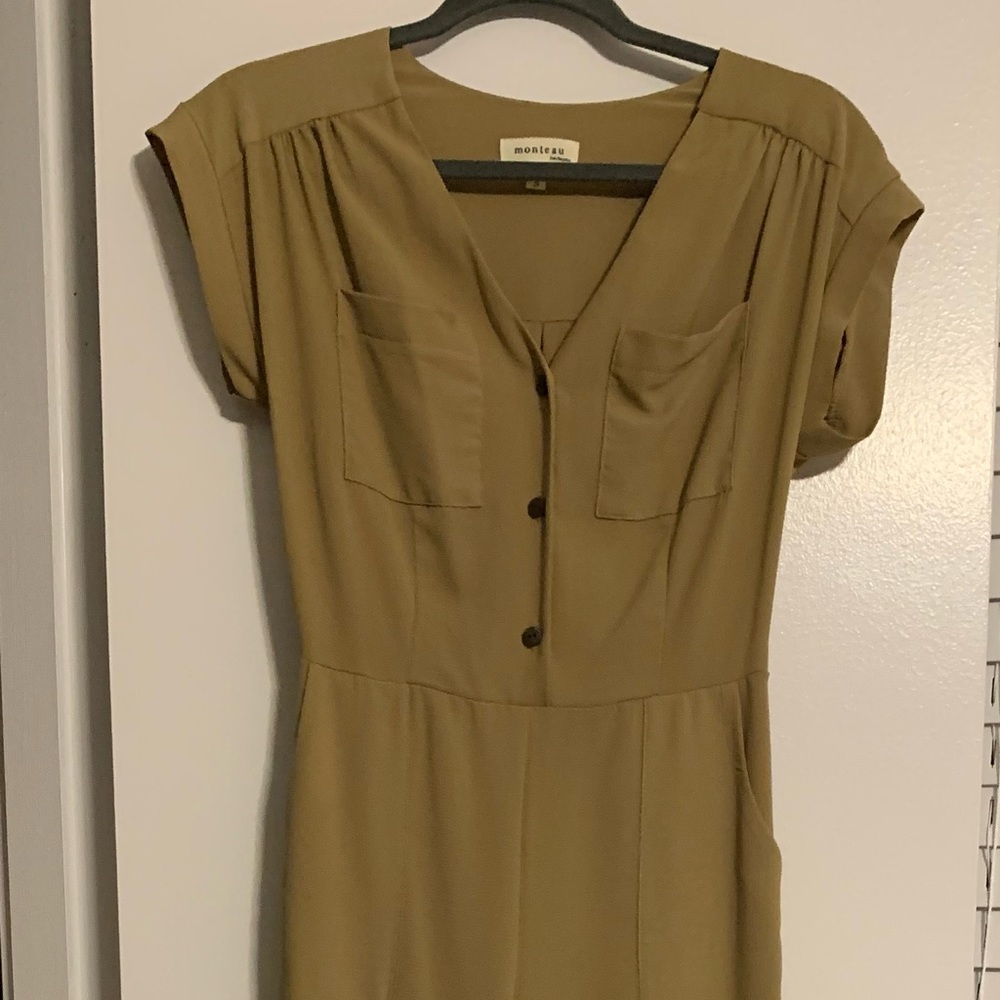 Monteau Short-Sleeve Jumpsuit